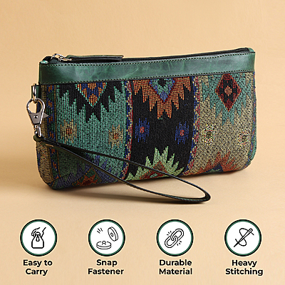 WRISTLET CLUTCH VERDE