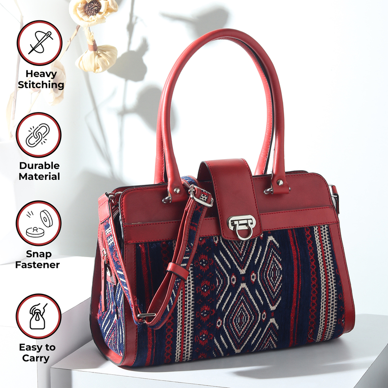 SATCHEL SILHOUETTE ROJA