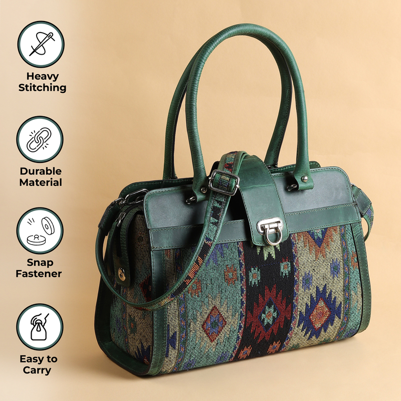 SATCHEL SILOUETTE VERDE