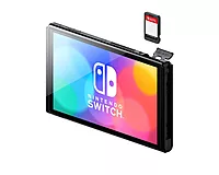 Nintendo Switch OLED Console with Neon Red/Blue Joy-Con