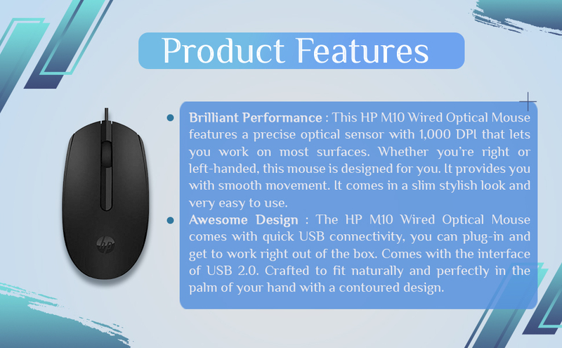 HP Wired Mouse M10
