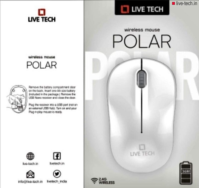 LIVE TECH WIRELESS MOUSE POLAR