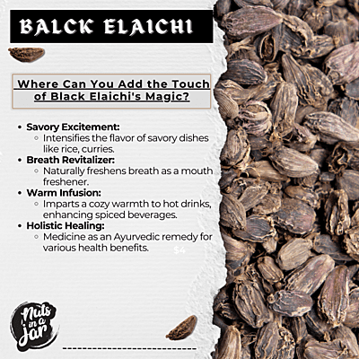 Aromatic Spices Black Elaichi 100 Grams