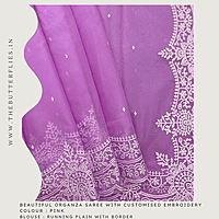 ORGANZA SAREE  USTSORZ23583