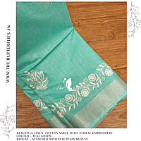 LINEN COTTON SAREE YBRSLIN23483