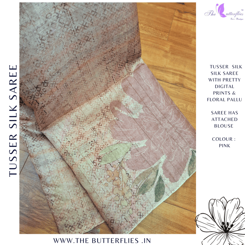 TUSSER SILK SAREE SFHSTSK23690