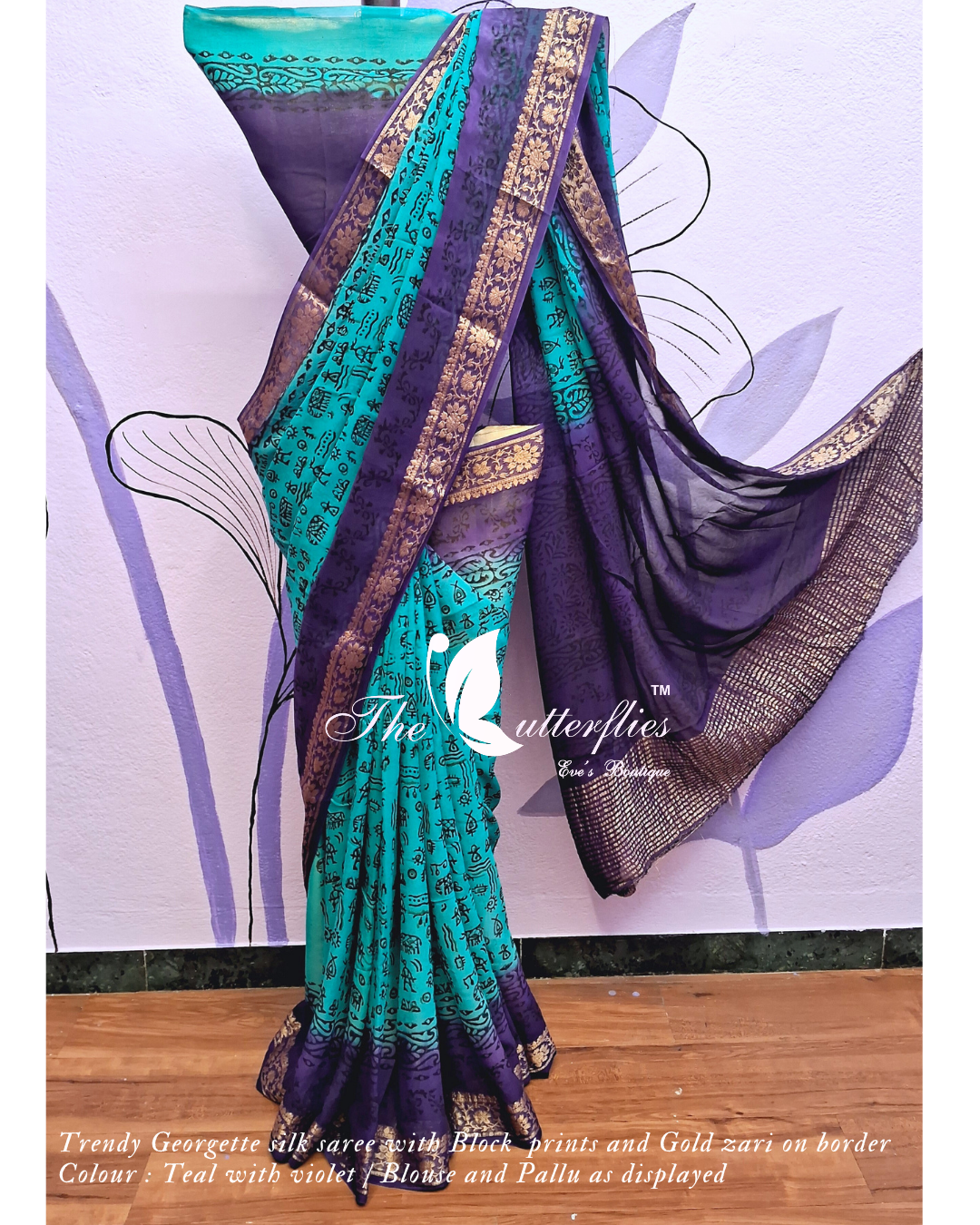 GEORGETTE SILK SAREE ORDSGRS24158