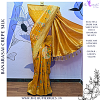 BANARASI CREPE SILK SAREE DCMSBNS24291 BANARASI CREPE SILK SAREE DCMSBNS24291