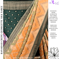 BANARASI CREPE GEORGETTE SILK SAREE  SFHSCRE24599