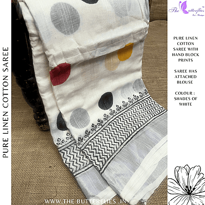 LINEN COTTON SAREE ssgSLIN24643