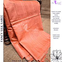 FANCY TUSSER SILK SAREE SFHSTUS24633