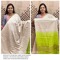 PURE TUSSER SILK SAREE YBRSTES24714 PURE TUSSER SILK SAREE YBRSTES24714