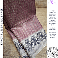 FANCY TUSSER SILK SAREE SFHSTSK24624