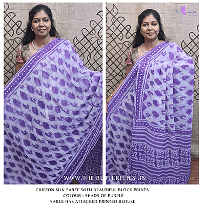 CHIFFON SILK SAREE ssgSGRS24776