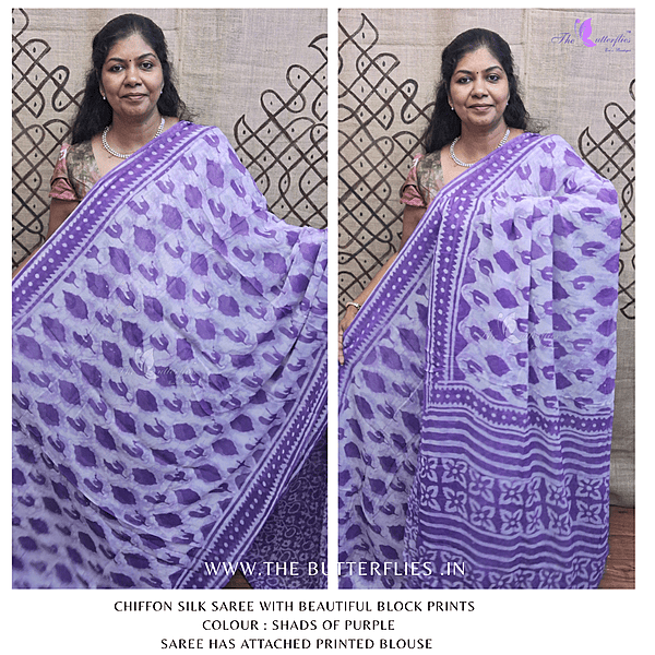 CHIFFON SILK SAREE ssgSGRS24776