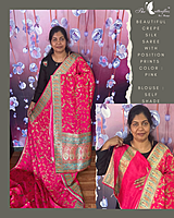 CREPE SILK SAREE RJASPMS24878 CREPE SILK SAREE RJASPMS24878