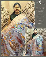 SOFT TUSSER SILK SAREE KHFSTUS25016 SOFT TUSSER SILK SAREE KHFSTUS25016