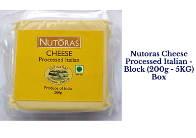 Nutoras Cheese Processed Italian - Block (200g - 5KG)