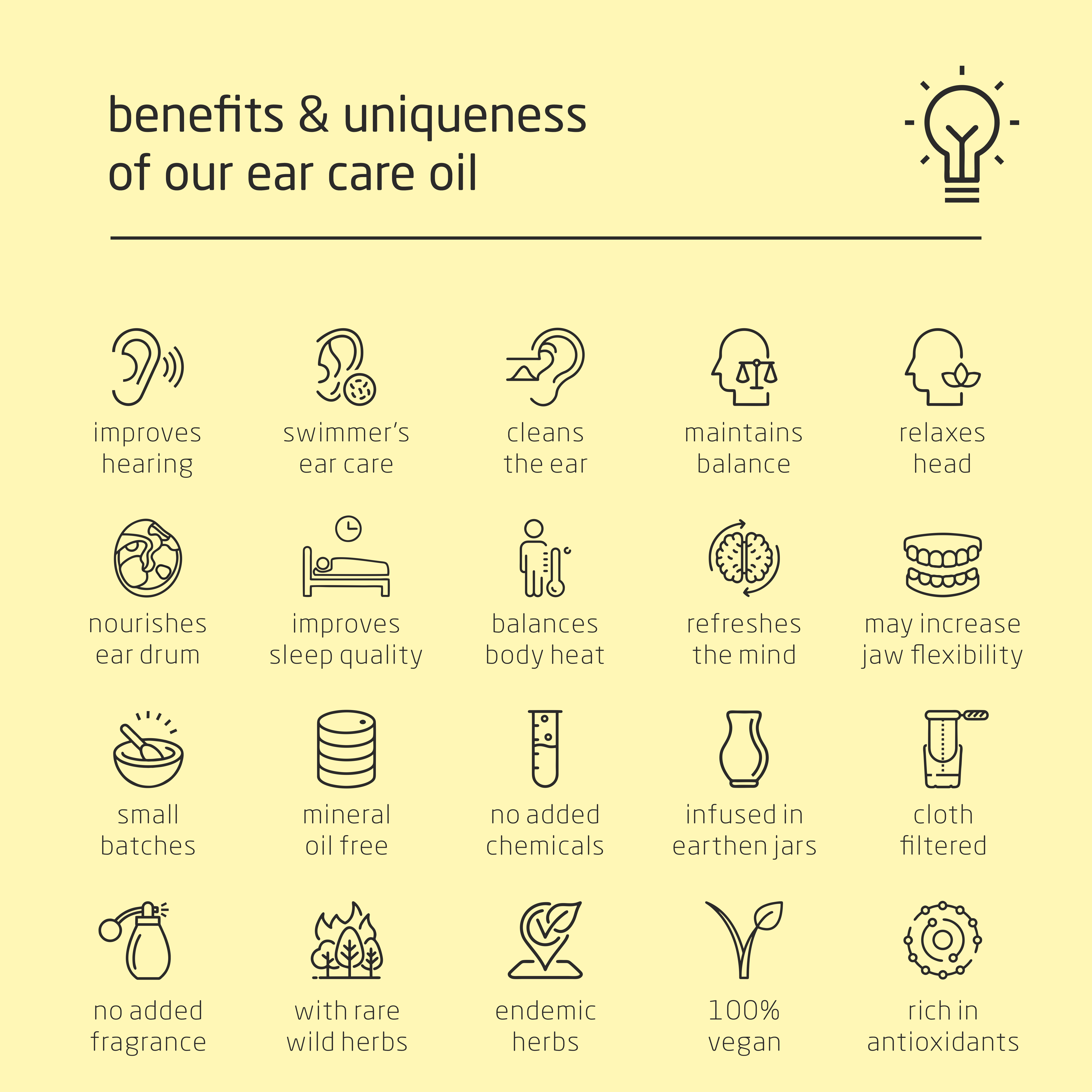 Premium Herbal Cold-Infused Ear Care Oil - 100ml