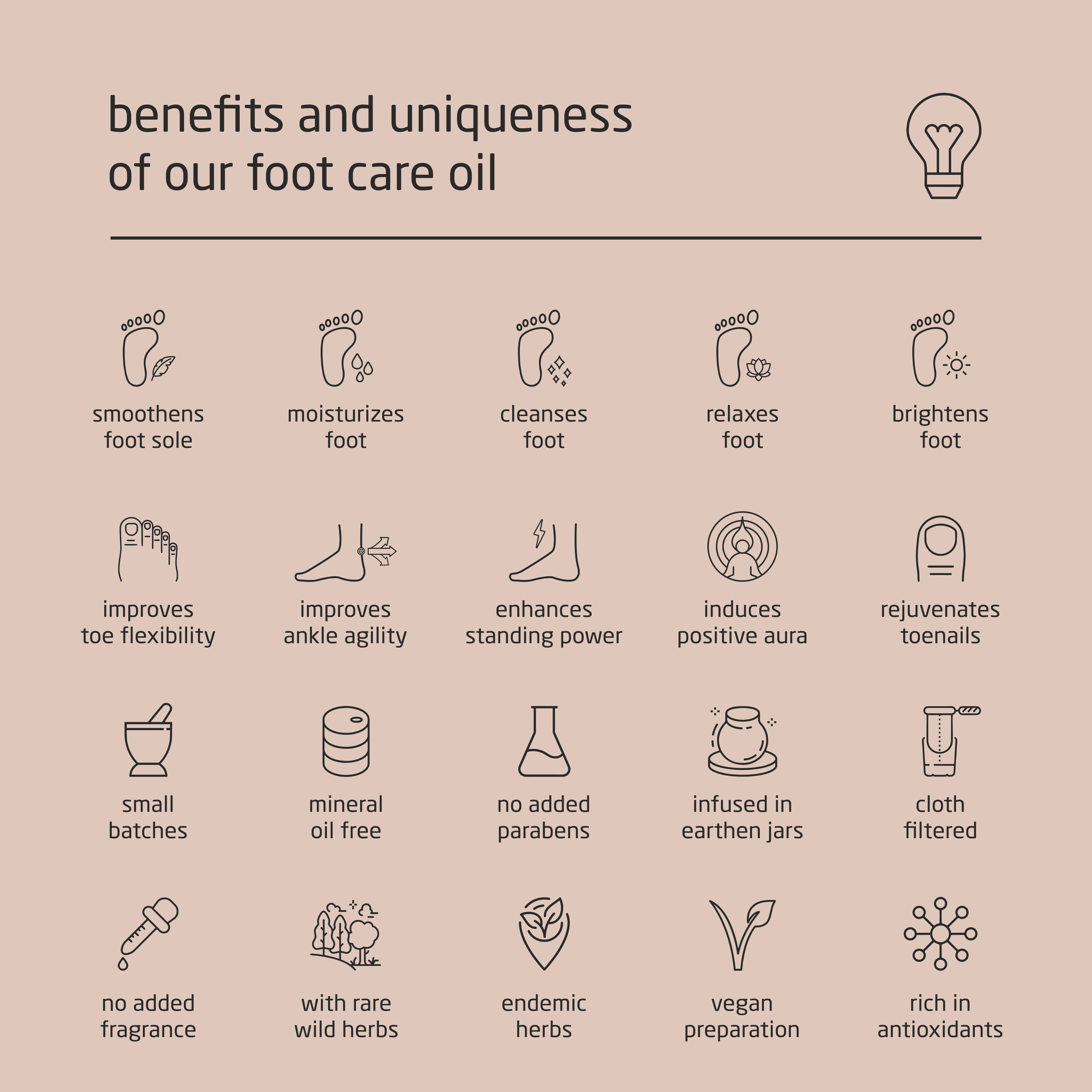 Premium Herbal Cold-Infused Foot Care Oil - 100ml