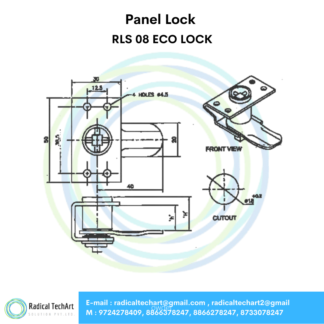 Panel Lock - RLS - 01, RLS - 02, RLS - 03, RLS - 08