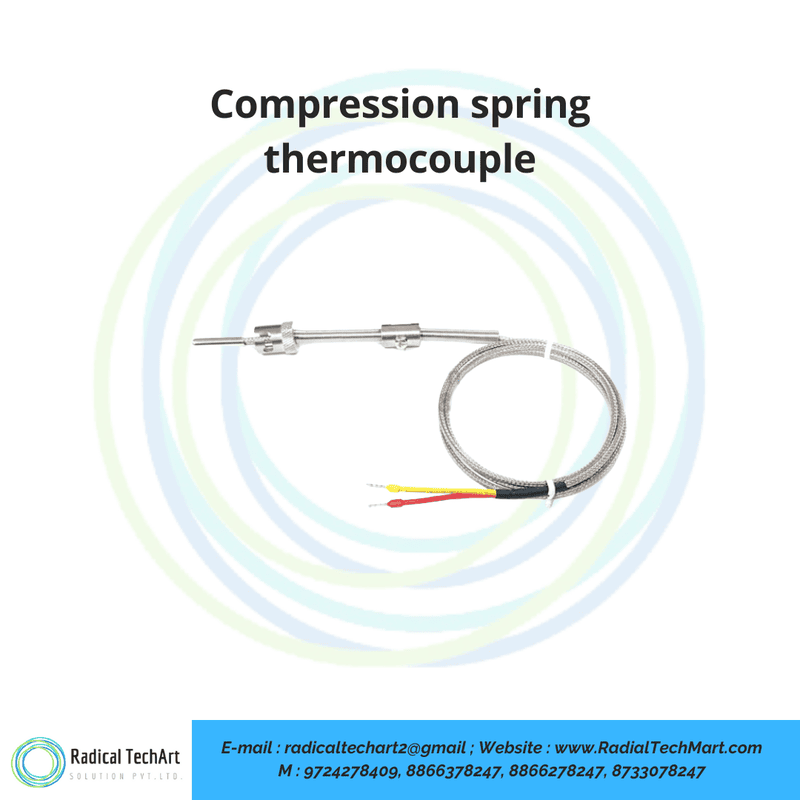 Compression spring thermocouple