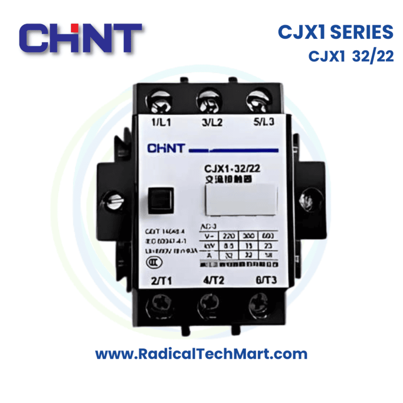 Chint CJX1 32/22 Contactor – 32A 3P Industrial AC Contactor