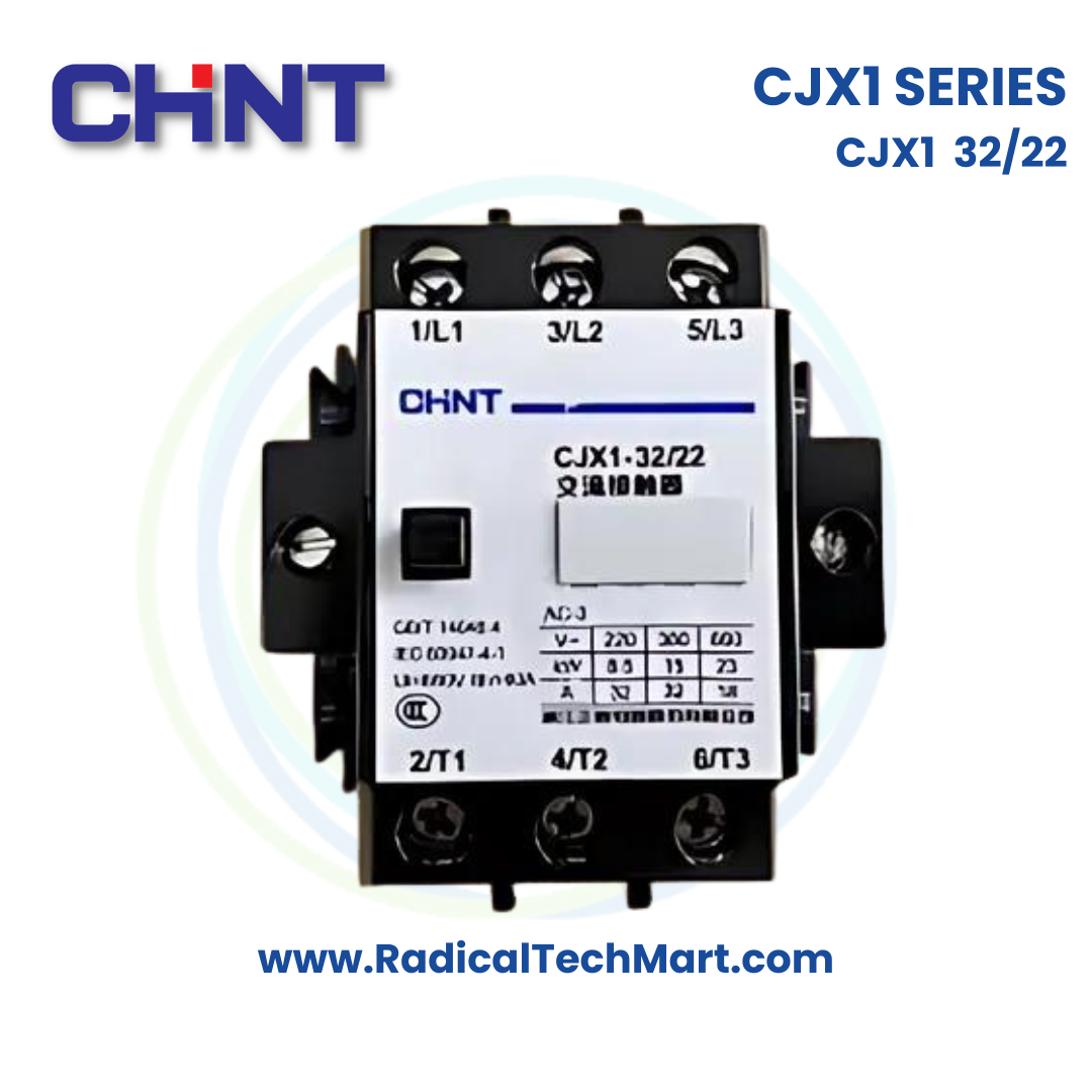 Chint CJX1 32/22 Contactor – 32A 3P Industrial AC Contactor