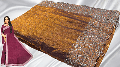 Vishva Space Silk Diwali Spl Saree - Lavender Gold