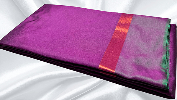 Sonpari Soft Silk Saree - Dark Plum