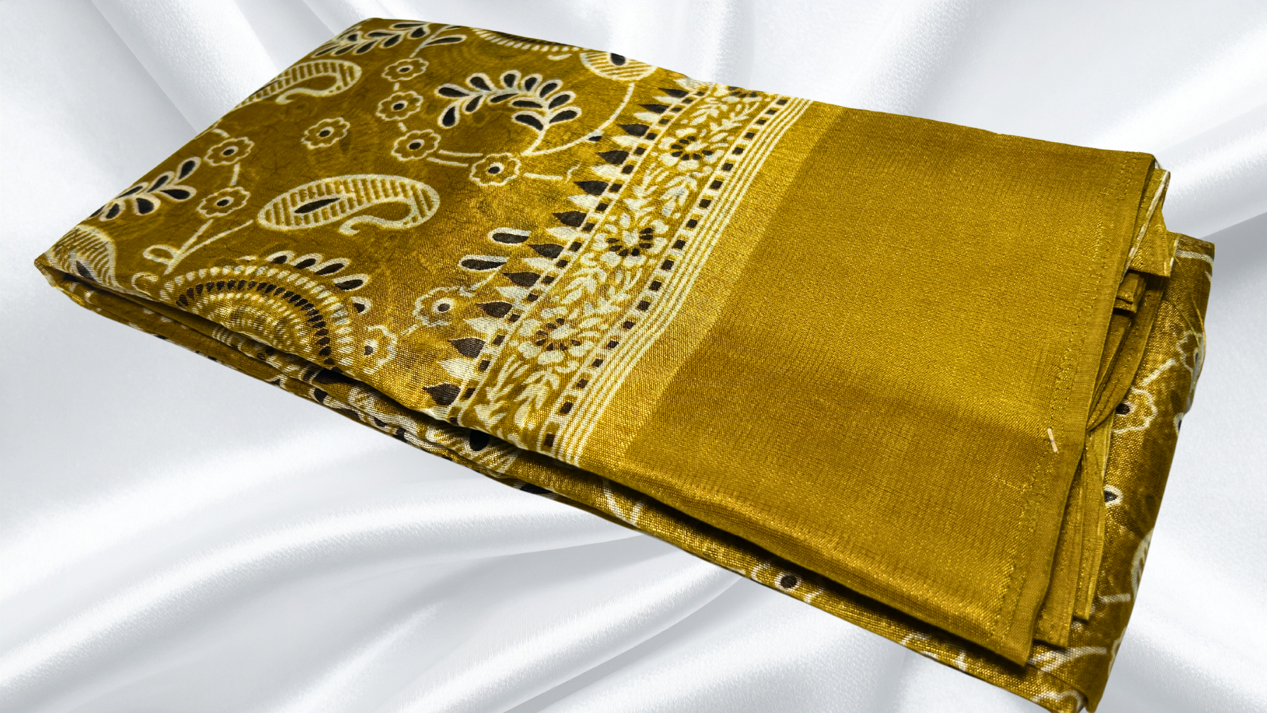 Zarina Pattu Soft Saree - Mustard