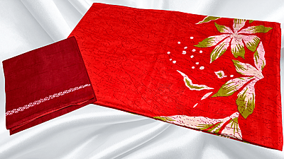 Scarlet Pure Cotton Styler Saree - Bright Red Scarlet Pure Cotton Styler Saree - Bright Red