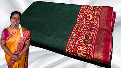 Navjivan Soft Classy Saree - Dark Green Navjivan Soft Classy Saree - Dark Green
