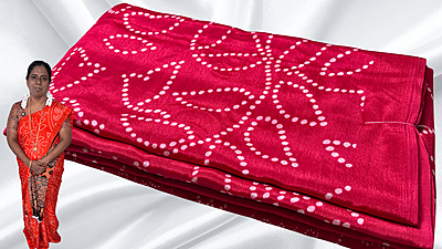 Fini Soft Ajrak Saree - Pink Fini Soft Ajrak Saree - Pink