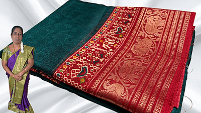 Rising Mysore Soft Silk Saree - Pine Green Rising Mysore Soft Silk Saree - Pine Green