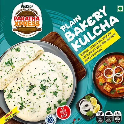 Frozen Plain Bakery Kulcha with Green Green Corriander (100g X 10 Pieces)