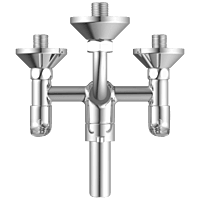 CM-2520 Wall Mixer 2 In 1 With Connecting Legs With Wall Flange