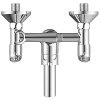 CM-2521 Wall Mixer 2 In 1 With Crutch, Connecting Legs With Wall Flange