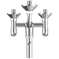 CM-2522 Wall Mixer 3 In 1 With Connecting Legs With Wall Flange