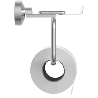 LE-08 Toilet Paper Holder With Shelf (Chrome Finish)