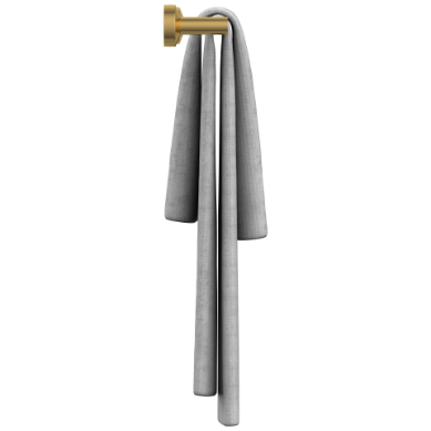LE-GG-02 Towel Rod (Glossy Gold Finish)