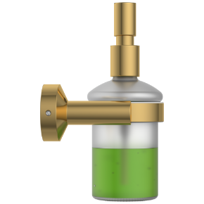 LE-GG-06 Lexus Liquid Soap Dispenser With Brass Pump-Glossy Gold