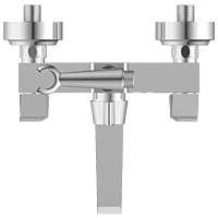 LV-2021 Wall Mixer 2 In 1 With Crutch, Connecting Legs With Wall Flange