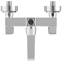 LV-2050 Wall Mixer With Connector For Hand Shower Arrangement With Connecting Legs, Wall Flange & Wall Bracket For Hand Shower