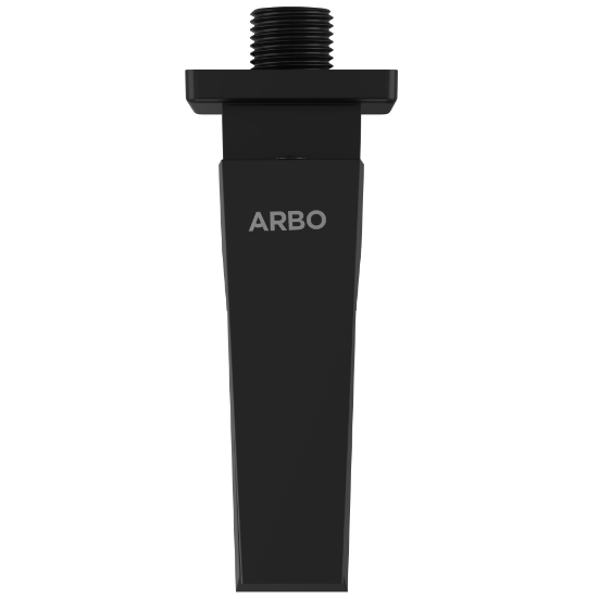 LV-MB-2006-B 2 Way Bib Tap Dual Flow With Wall Flange (Matt Black)