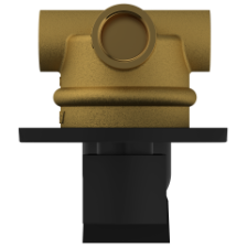 LV-MB-2053 2 Inlet 3 Outlet High Flow Diverter Body With Upper Part Set (Matt Black)