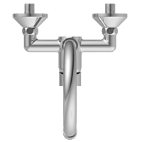 LX-1343 Single Lever Sink Mixer With Swinging Spout With Connecting Legs With Wall Flange (Wall Mounted Model)