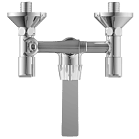 RL-4621 Wall Mixer 2 In 1 With Crutch, Connecting Legs With Wall Flange