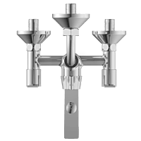 RL-4622 Wall Mixer 3 In 1 With Connecting Legs With Wall Flange