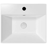 TWT-31641 Kia Thin Rim Table Top / Wall Hung With Tap Hole Basin 18" x 15" Inch